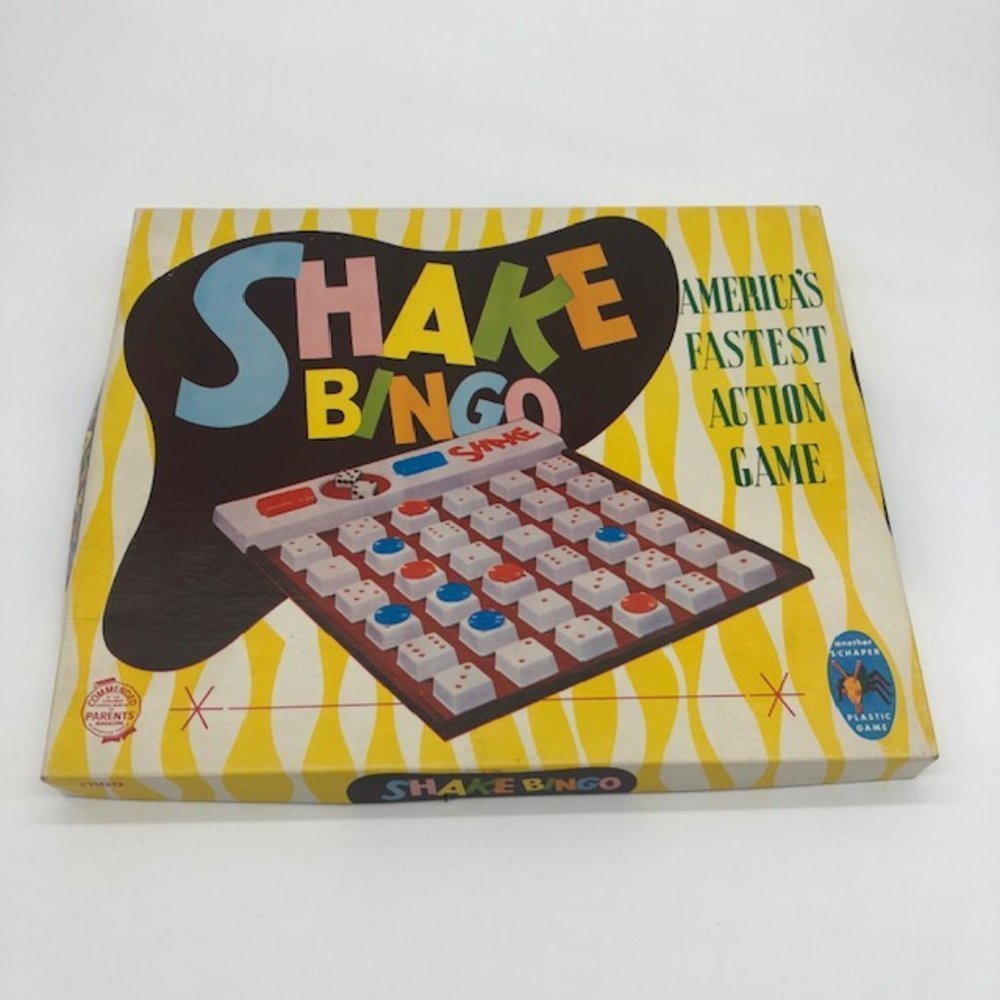 Vintage 1969 Schaper Shake Bingo America's Fastest Action Game